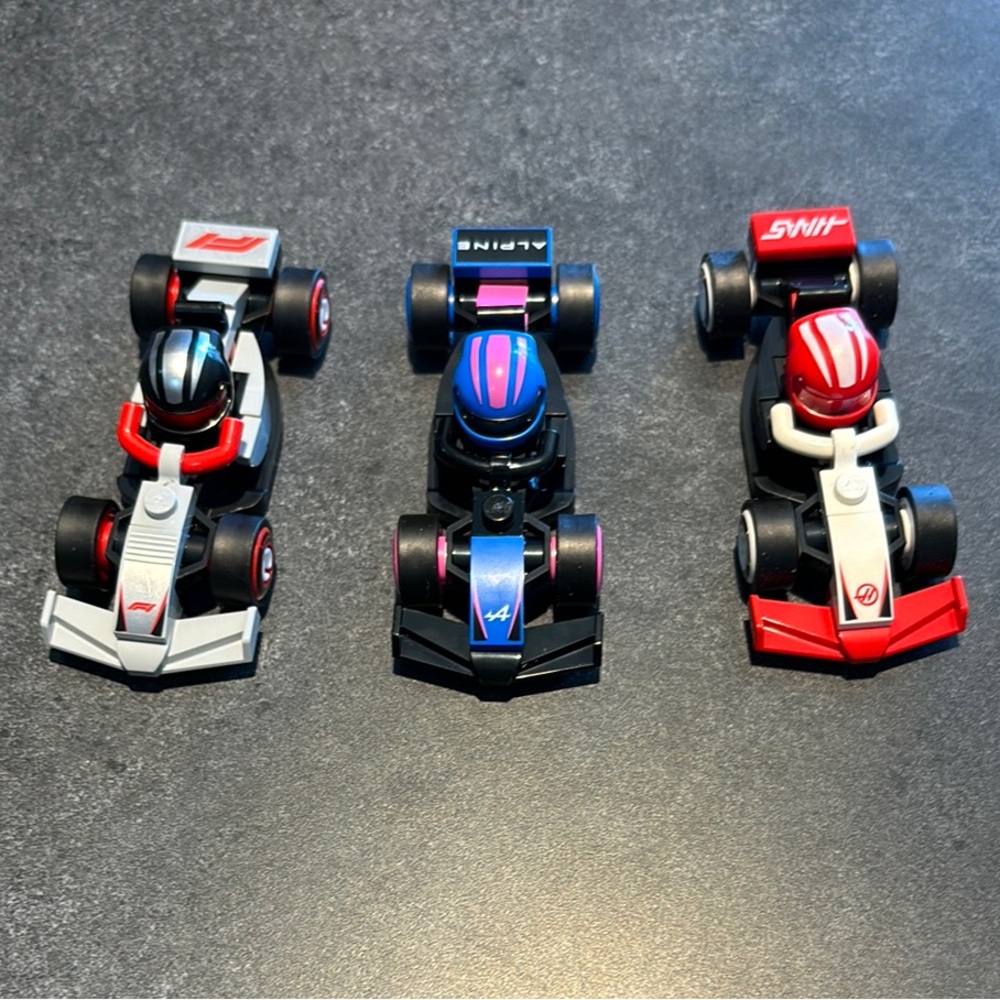 Lego Formula 1 Toy Cars Set - 3 cars total